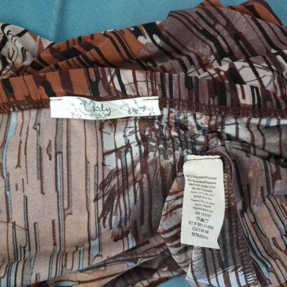 Lady Jane, Brown Floral Maxi skirt, - Picture 7 of 7